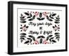 Merry and Bright-Kristine Hegre-Framed Art Print