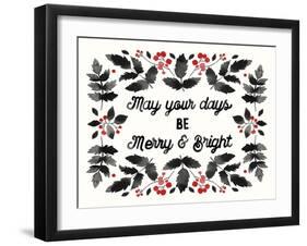 Merry and Bright-Kristine Hegre-Framed Art Print