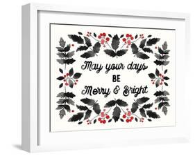 Merry and Bright-Kristine Hegre-Framed Art Print