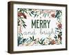 Merry and Bright-Kim Allen-Framed Art Print