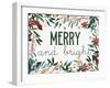 Merry and Bright-Kim Allen-Framed Art Print