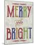 Merry and Bright-Erin Clark-Mounted Giclee Print