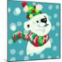 Merry Christmas - Baby Polar Bear-Stella Chang-Mounted Art Print