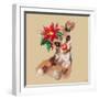 Merry Christmas - Baby Rudolf Reindeer-Stella Chang-Framed Art Print