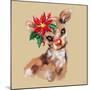 Merry Christmas - Baby Rudolf Reindeer-Stella Chang-Mounted Art Print