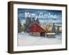 Merry Christmas Barn-James Redding-Framed Art Print