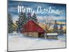 Merry Christmas Barn-James Redding-Mounted Art Print
