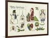 Merry Christmas Collage-Debbie McMaster-Framed Giclee Print