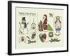 Merry Christmas Collage-Debbie McMaster-Framed Giclee Print