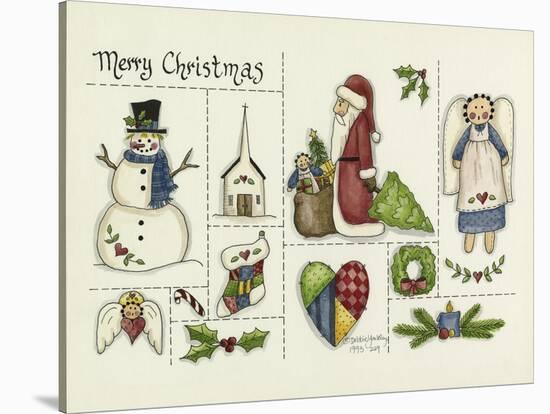 Merry Christmas Collage-Debbie McMaster-Stretched Canvas