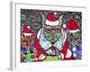 Merry Christmas Dogs-MADdogART-Framed Giclee Print