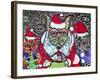 Merry Christmas Dogs-MADdogART-Framed Giclee Print