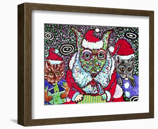 Merry Christmas Dogs-MADdogART-Framed Giclee Print