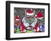 Merry Christmas Dogs-MADdogART-Framed Giclee Print