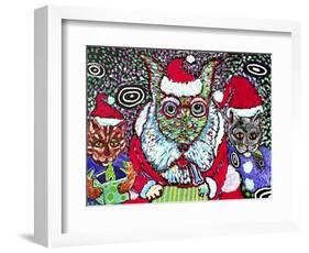 Merry Christmas Dogs-MADdogART-Framed Giclee Print