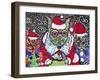 Merry Christmas Dogs-MADdogART-Framed Giclee Print