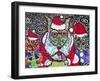 Merry Christmas Dogs-MADdogART-Framed Giclee Print