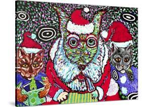 Merry Christmas Dogs-MADdogART-Stretched Canvas