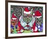 Merry Christmas Dogs-MADdogART-Framed Giclee Print