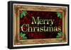 Merry Christmas Faux Framed Holiday Poster-null-Framed Poster