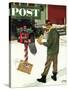 "Merry Christmas from the IRS," Saturday Evening Post Cover, December 17, 1960-Ben Kimberly Prins-Stretched Canvas