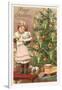 Merry Christmas, Girl with Doll-null-Framed Art Print