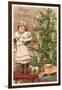 Merry Christmas, Girl with Doll-null-Framed Art Print