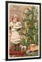 Merry Christmas, Girl with Doll-null-Framed Art Print