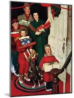 ”Merry Christmas, Grandma!’-Norman Rockwell-Mounted Giclee Print