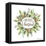 Merry Christmas Greenery I-Britt Hallowell-Framed Stretched Canvas