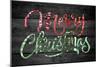 Merry Christmas License Plates-Design Turnpike-Mounted Giclee Print