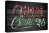 Merry Christmas License Plates-Design Turnpike-Stretched Canvas