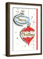 Merry Christmas, Modern Ornaments, Illustration-null-Framed Art Print