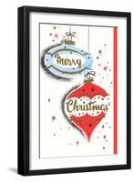 Merry Christmas, Modern Ornaments, Illustration-null-Framed Art Print