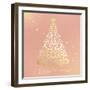 Merry Christmas Ornate Tree-Kimberly Allen-Framed Art Print