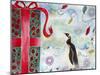 Merry Christmas Penguin-Lauren Moss-Mounted Giclee Print