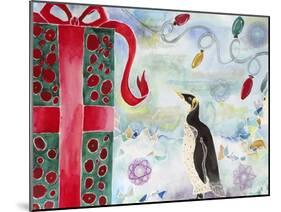 Merry Christmas Penguin-Lauren Moss-Mounted Giclee Print