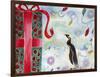 Merry Christmas Penguin-Lauren Moss-Framed Giclee Print