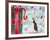 Merry Christmas Penguin-Lauren Moss-Framed Giclee Print