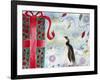 Merry Christmas Penguin-Lauren Moss-Framed Premium Giclee Print