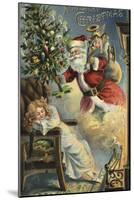 Merry Christmas Santa-Vintage Apple Collection-Mounted Giclee Print