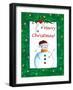 Merry Christmas Snowman-Megan Aroon Duncanson-Framed Giclee Print