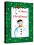 Merry Christmas Snowman-Megan Aroon Duncanson-Stretched Canvas