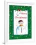 Merry Christmas Snowman-Megan Aroon Duncanson-Framed Giclee Print