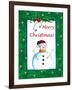 Merry Christmas Snowman-Megan Aroon Duncanson-Framed Giclee Print