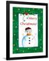 Merry Christmas Snowman-Megan Aroon Duncanson-Framed Giclee Print