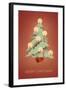 Merry Christmas, Tree with Candles-null-Framed Art Print