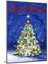 Merry Christmas Tree-Diannart-Mounted Art Print