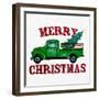 Merry Christmas Truck-Kim Allen-Framed Art Print