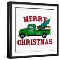 Merry Christmas Truck-Kim Allen-Framed Art Print